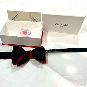 Brand New Cinabre Satin Bowtie